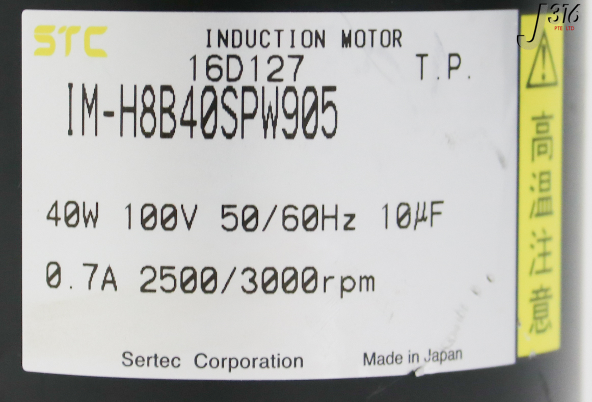 33904 SERTEC INDUCTION MOTOR, 2500/3000 RPM IM-H8B40SPW905 | eBay